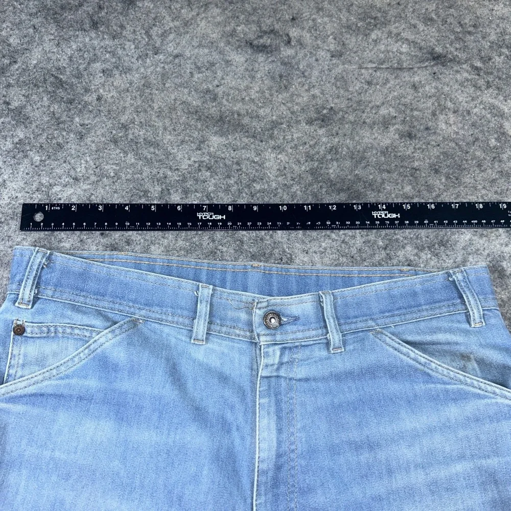 Vintage Levis Skosh More Room Jeans Mens 38x32 Chambray Trousers Pant Orange Tab